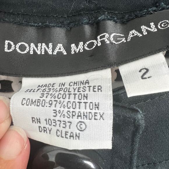 Vintage Donna Morgan | Black and White Polka Dot Dress Preppy Twee Rockabilly 2 - Picture 4 of 4